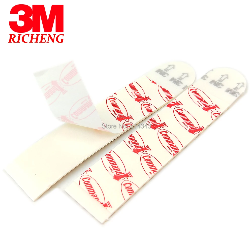 3M Command Strips Non-nail Double-sided Adhesive Strip Non-trace  Replacement Installed Photo Wall Poster Paste Firm