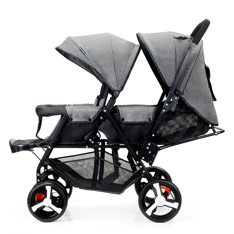 smallest twin pram