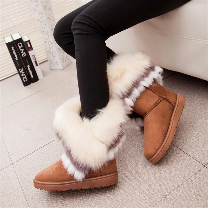 womens boots fuzzy