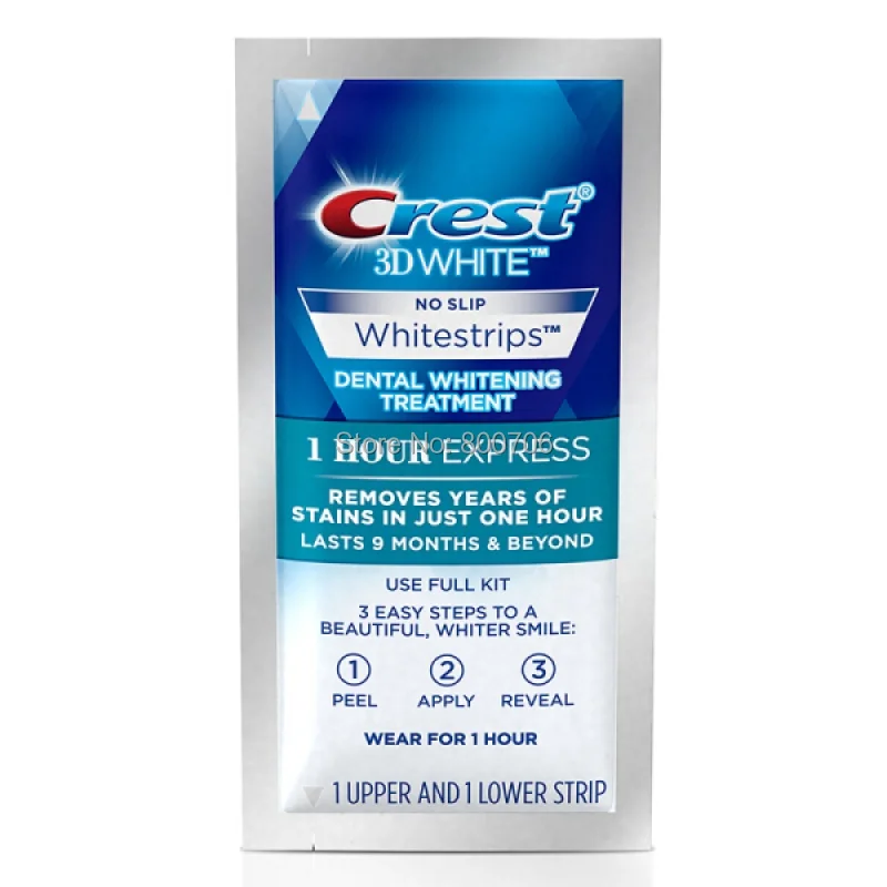 crest 3d whitestrips 1 hour express teeth whitening kit