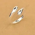 Fashion Woman Jewelry Genuine Smooth Figure Rings Adjustable Factory Price Big Promotion!! preview-2