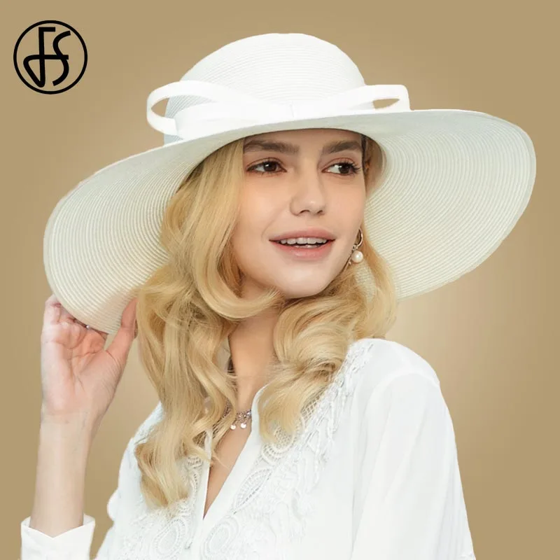 white wide brim hat womens