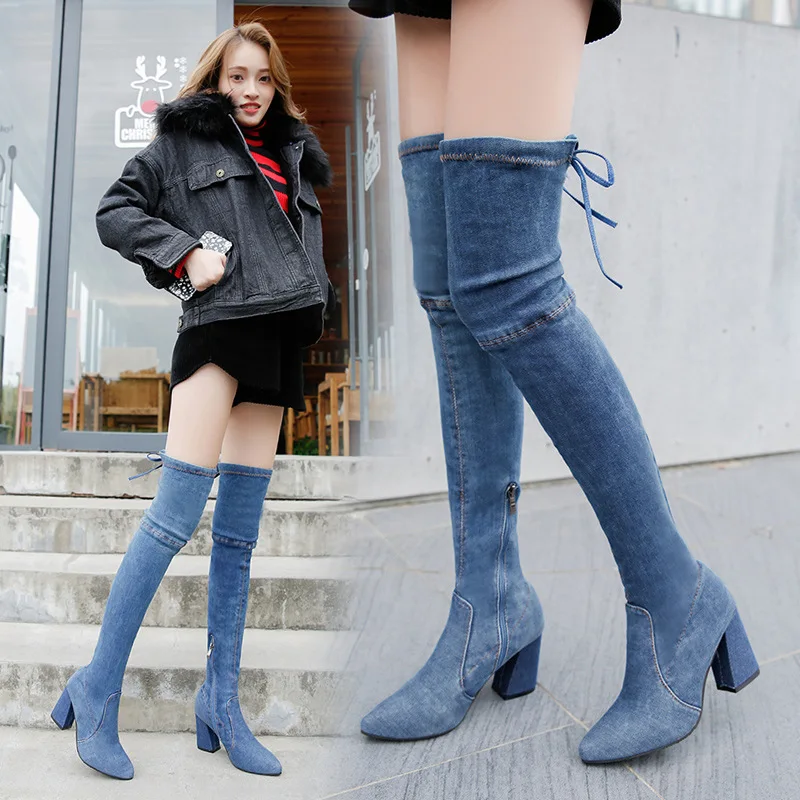 Round Toe High Fashion Women Over-the 