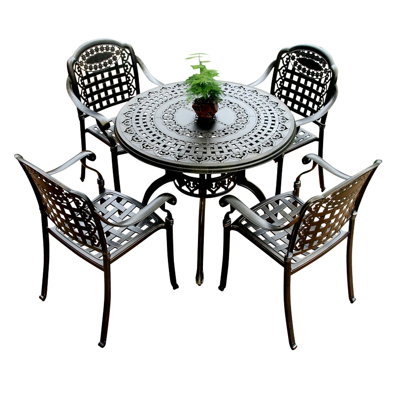 aluminum table chairs