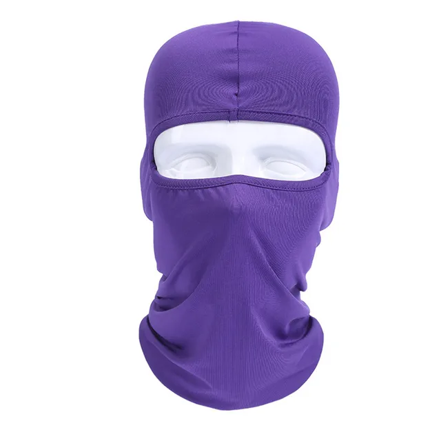 solid purple motorcycle helmet