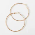 40mm 60mm 70mm 80mm Exaggerate Big Smooth Circle Hoop Earrings Brincos Simple Party Round Loop Earrings for Women Jewelry preview-3