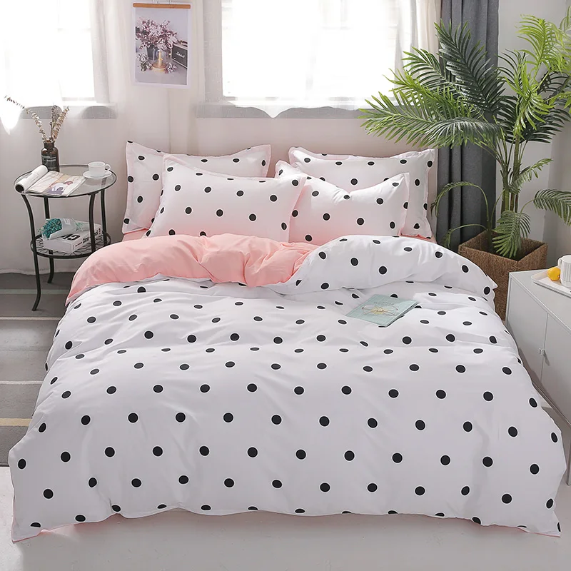 White Color Bed Cover Set Full Size 