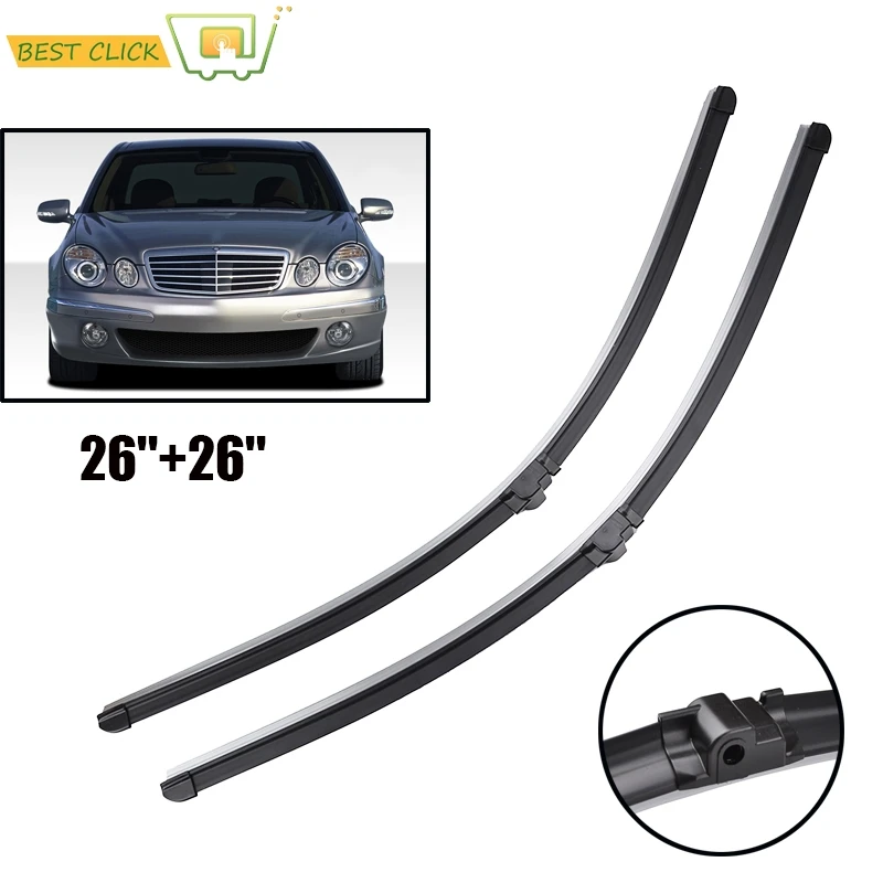 Misima For Mercedes E Class W211 S211 2002-2009 Front Window Windshield Windscreen Wiper Blades 2003 2004 2005 2006 2007 2008-animated-img