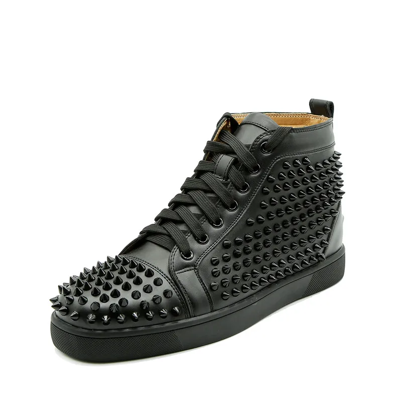 Men Spike Stud leather casual shoes 
