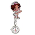 Lovely cartoon women men ladies nurse watches unisex doctor medical FOB pocket watches clip hang quartz watches hospital watches preview-6