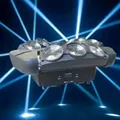 120W RGBW 16/48 Channels LED DMX512 Sound Activated Auto Running Mini Spider Stage Rotatable Effect Lamp for DiscoKTV Club Party