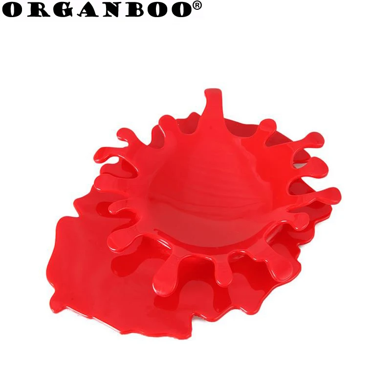 ORGANBOO 1PC 4Colors Splashing Tomato Sauce Soup Shape Spoon Rack Kitchenware Dining Table Squash Spatula Soup Spoon Rest