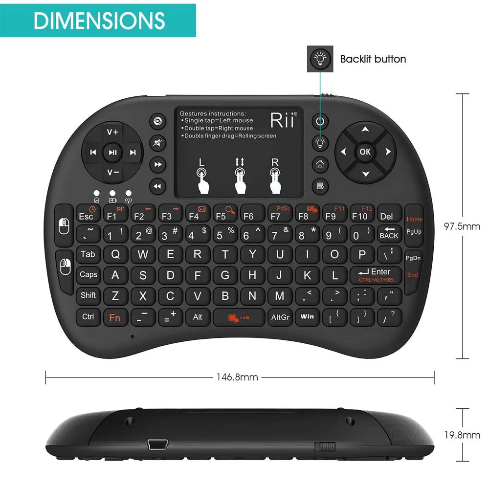 i8 wireless keyboard manual