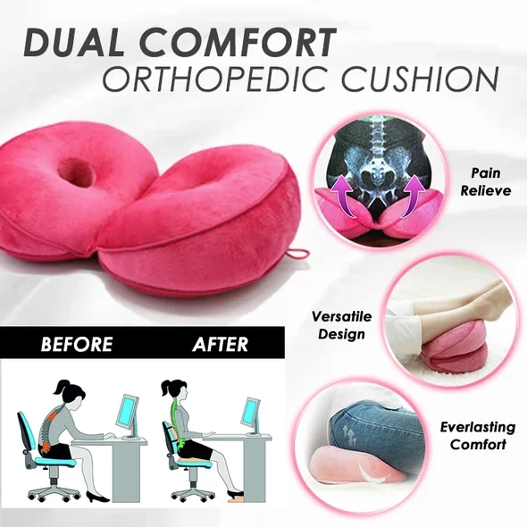 dual comfort orthopedic cushion