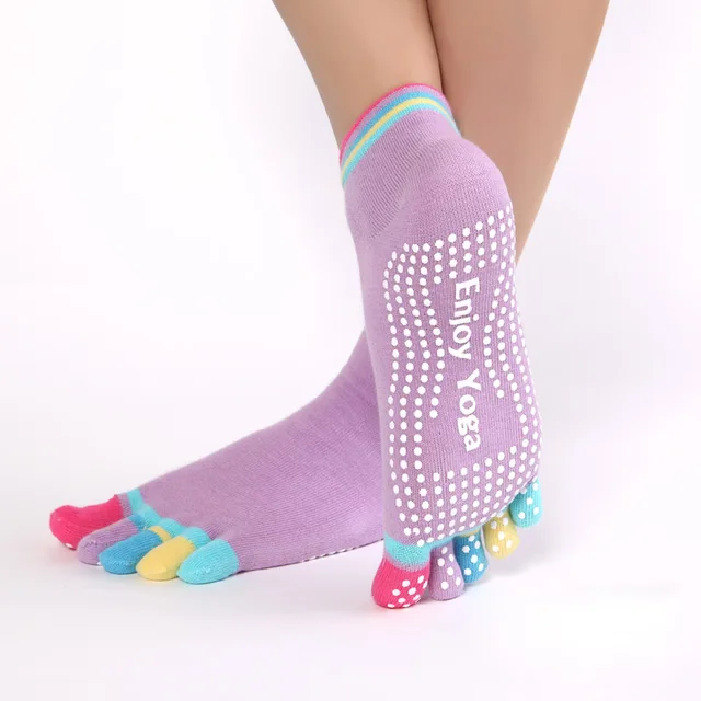 Non Slip Grip Yoga Socks Anti-Skid Slipper Barre Socks Sticky