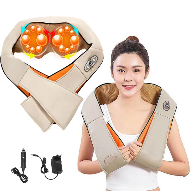 Portable Kneading Shoulder And Neck Massager Strap, Neck Massager  Rechargeable Electric Massage Shawl Trapezius Shoulder Massager