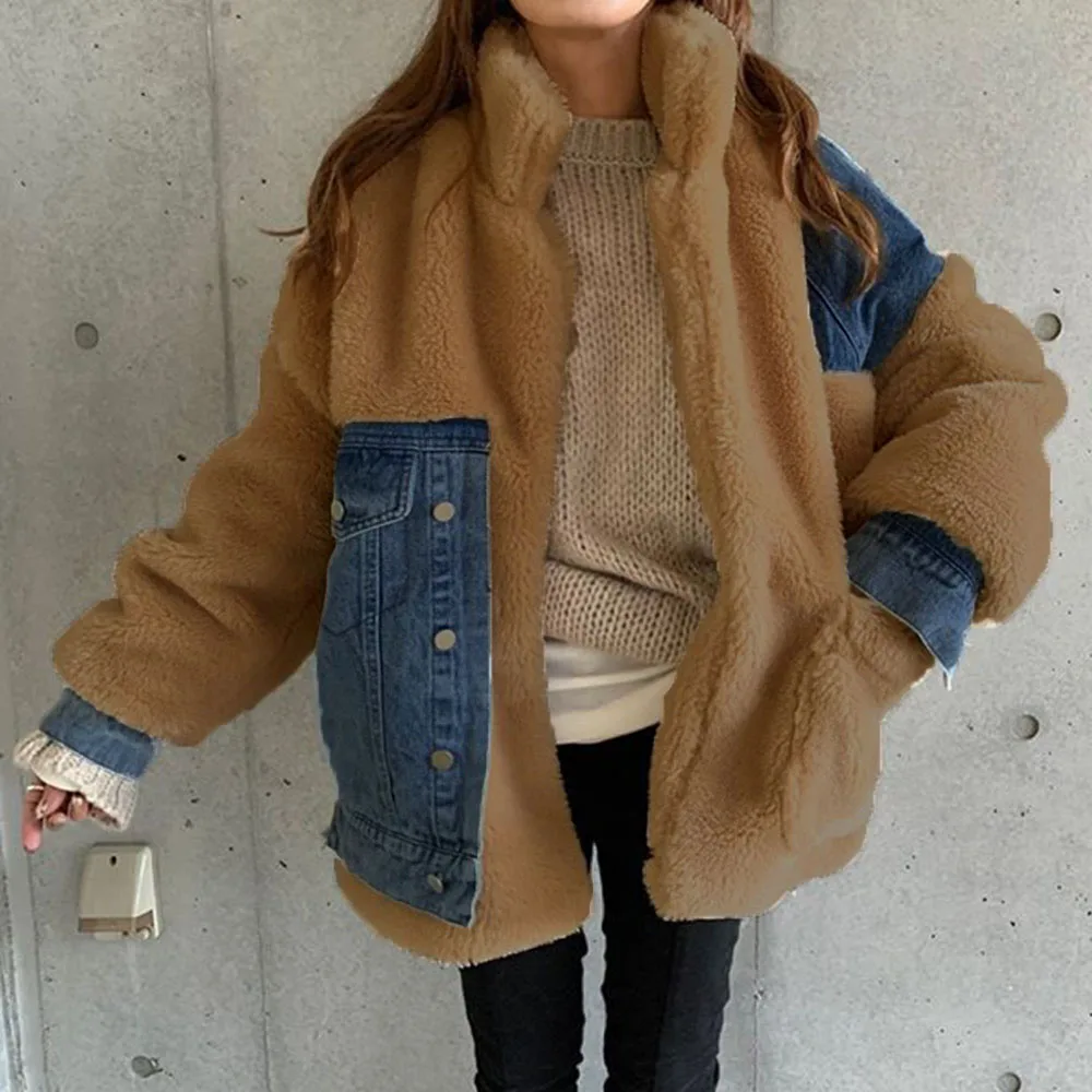 teddy coat with zipper