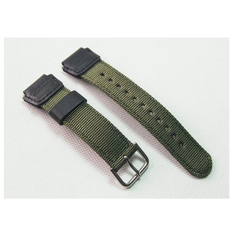 18mm green black nylon Watch Band Strap 