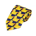 Men Women Funny Yellow Duck Printed Necktie Imitation Silk Cosplay Party Business Suit Ties Neckwear Show Wedding Accessorie preview-5