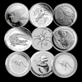 9PCs Non-Magnetic Australia .999 Silver Coins Crocodile + Kookaburra + Spider +Koala +Eagle Animal Elizabeth Replica Coins preview-1