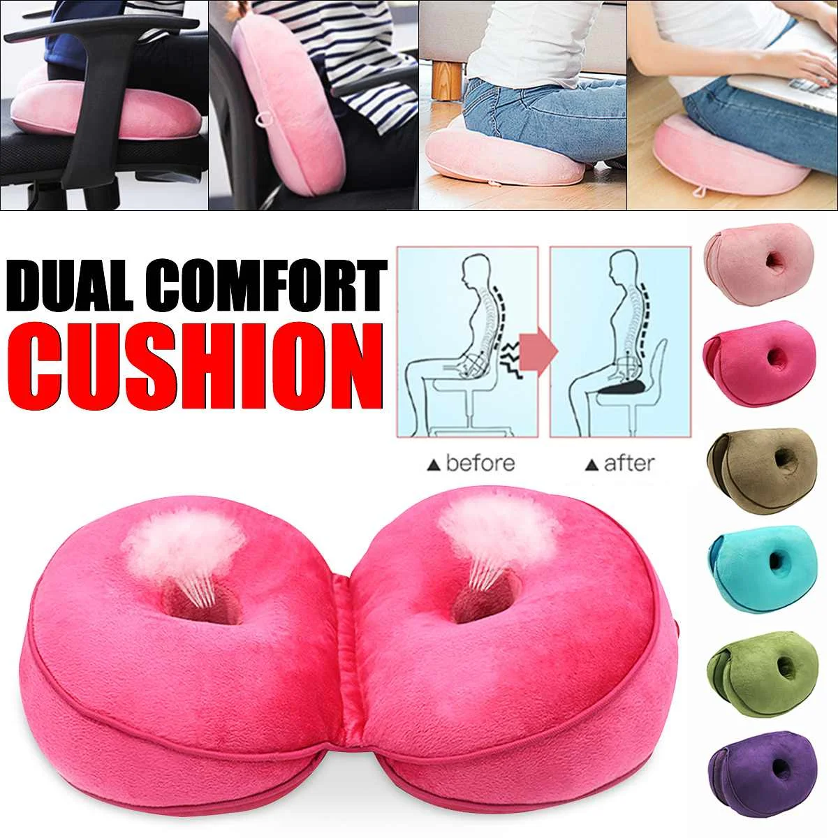 dual comfort orthopedic cushion