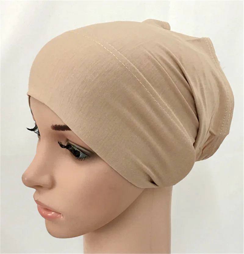 2021 soft modal inner Hijab Caps Muslim 