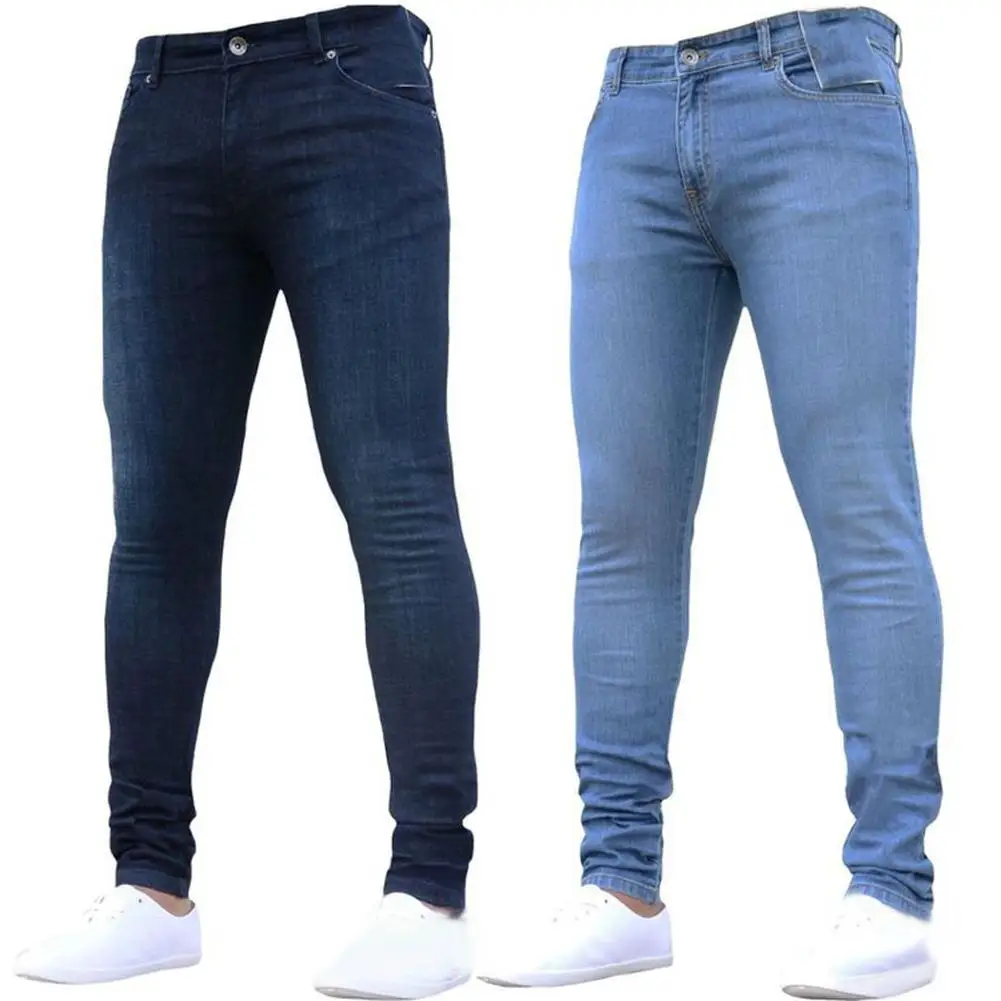 elastic waist skinny jeans mens