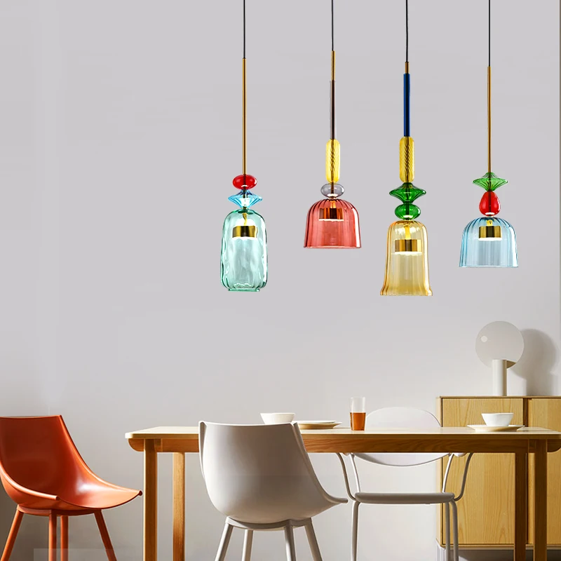 glass pendant lights for bedroom