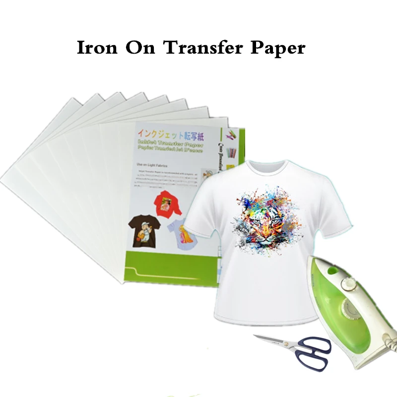 HTVRONT 10 Sheets 8.5x11in Heat Transfer Paper For Dark Fabric