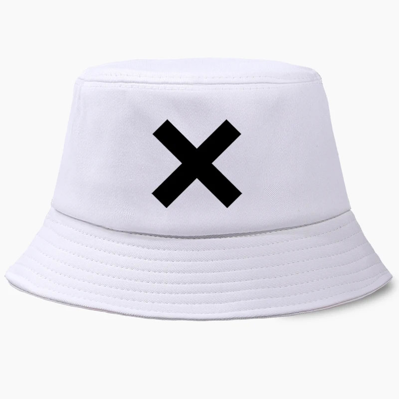 X Letter Sweatshirt Print Fisherman Hat 