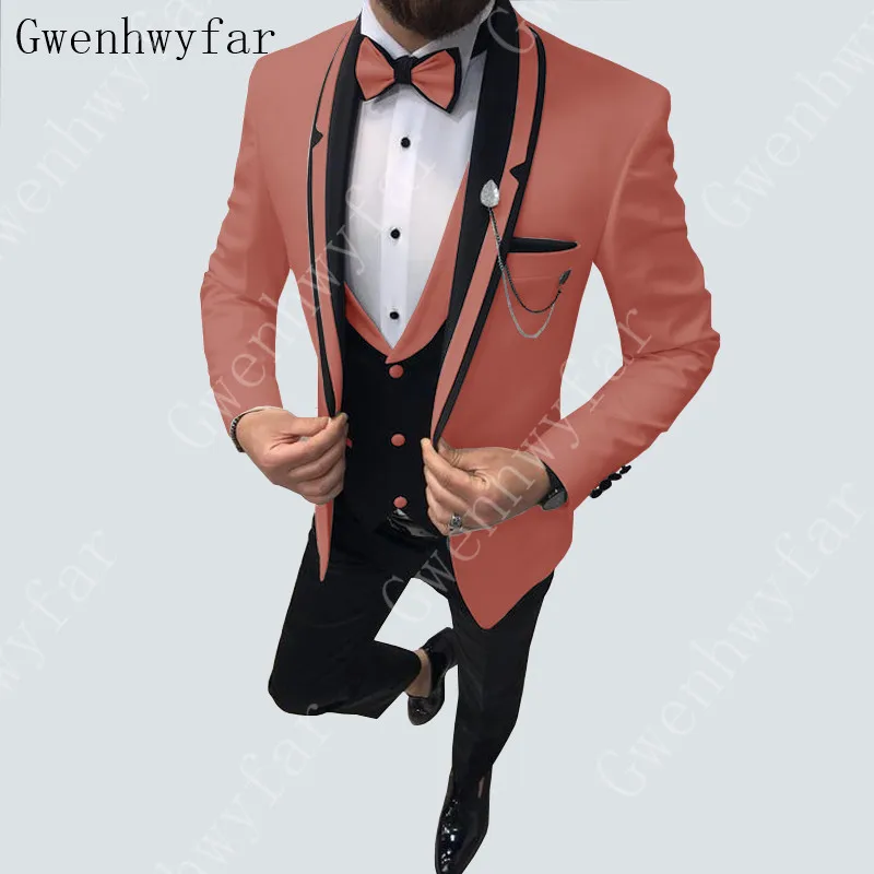 mens coral suit jacket