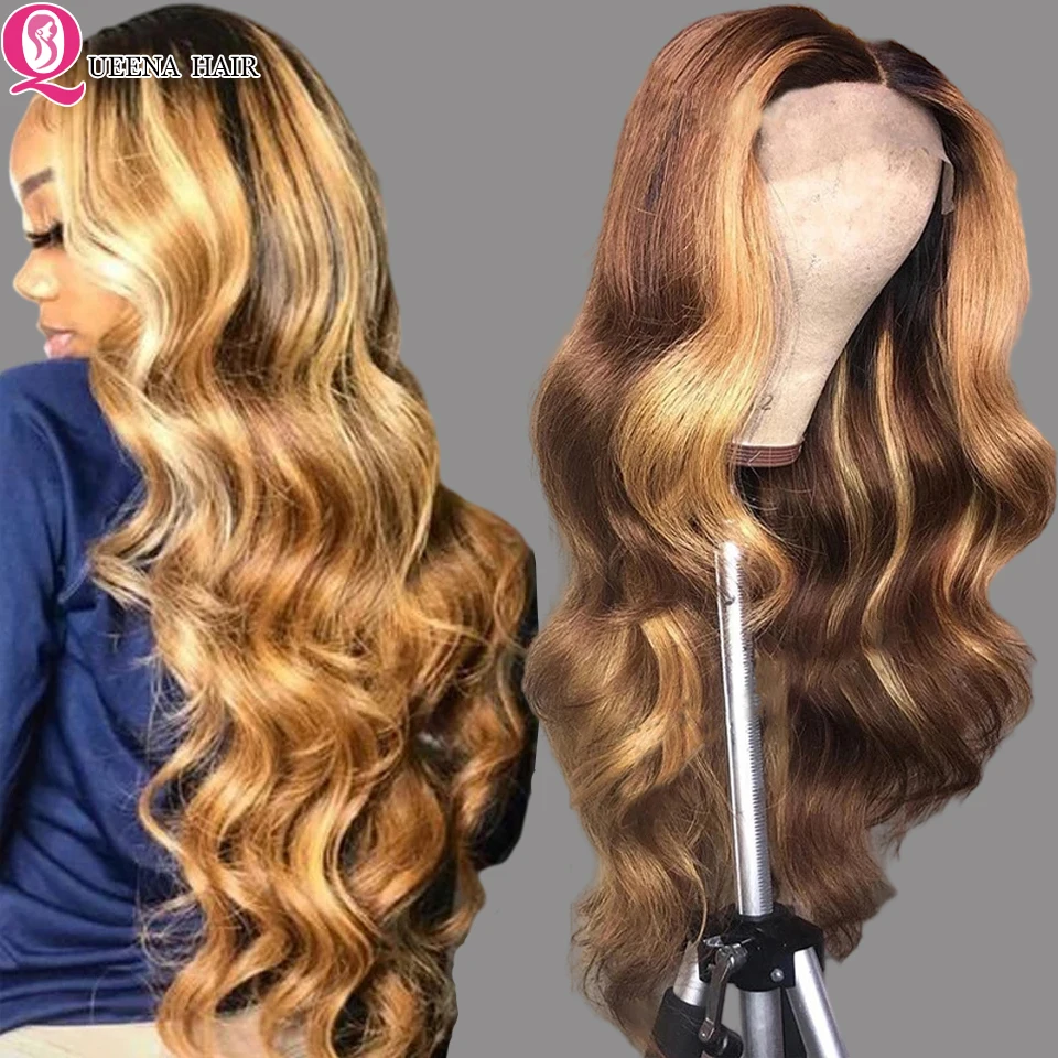 blonde wig with highlights