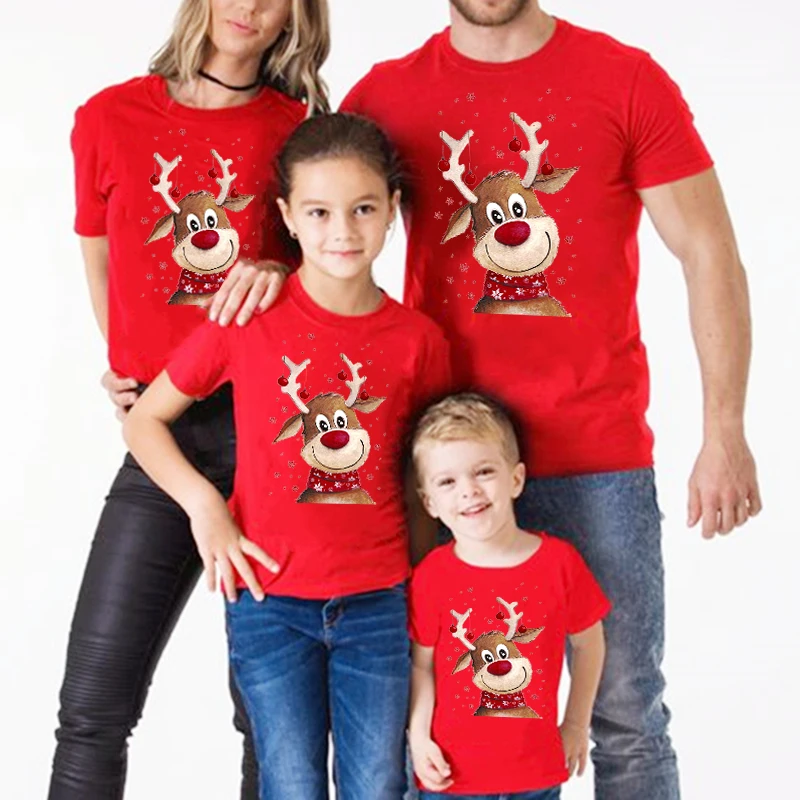 Deer Christmas Family Matching Clothes 