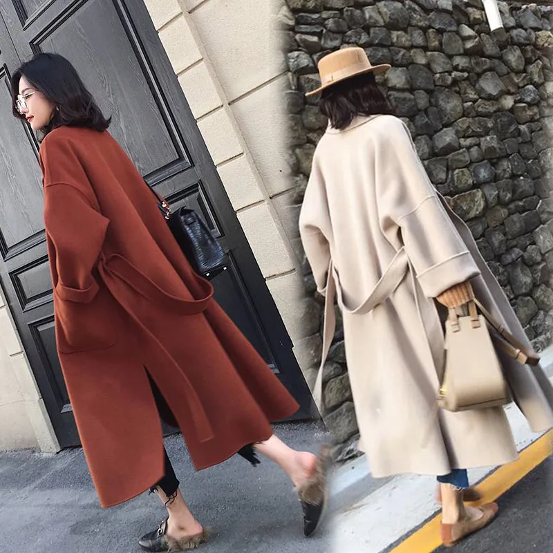 Autumn Winter Woolen Coat Women Loose 