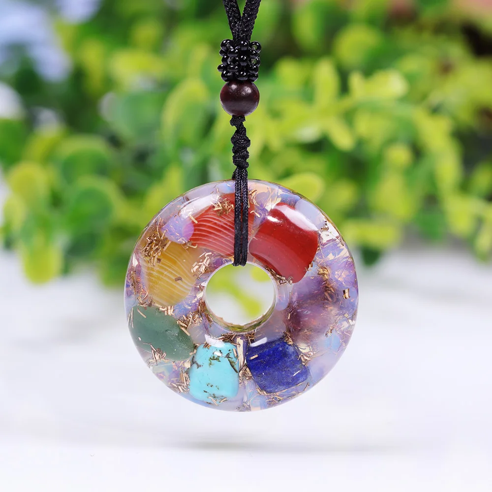 Αγορά Κολιέ & μενταγιόν  Energy Necklace Orgone Pendant 7 Chakra