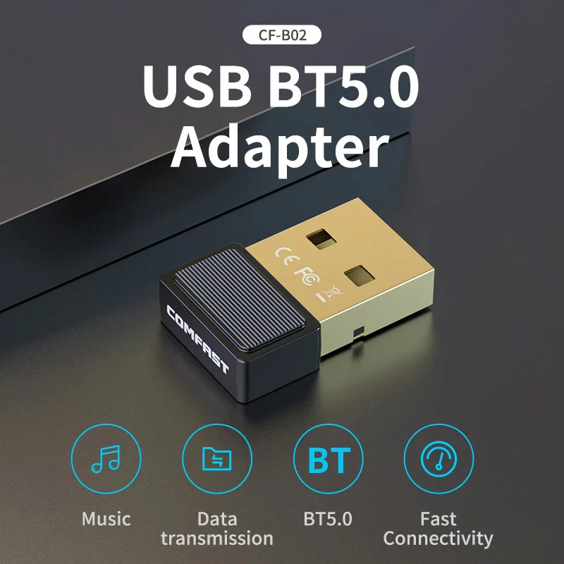 Купить Сети | 20M Range BT 5.0 USB Bluetooth Adapter Transmitter for PC ...