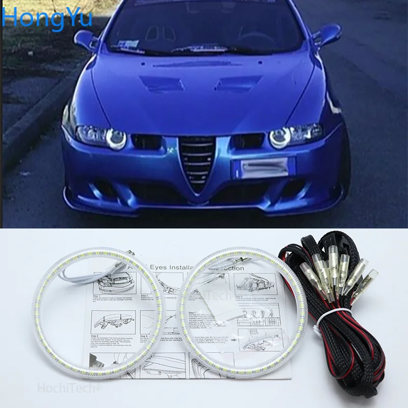 For Alfa Romeo 159 2005-2011 Smd Led Angel Eyes kit Halo Ring Headlight DRL
