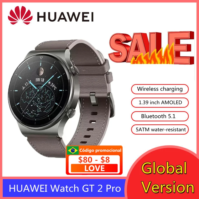 Купить Умная электроника | Original HUAWEI Smart Watch GT 2 Pro GT2 ...