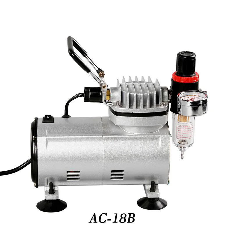 Air Compressor Airbrush Kit with 3 Professional Airbrush Sets 0.2/0.3mm  Gravity & 0.8mm Siphon Feed Compressor for Painting