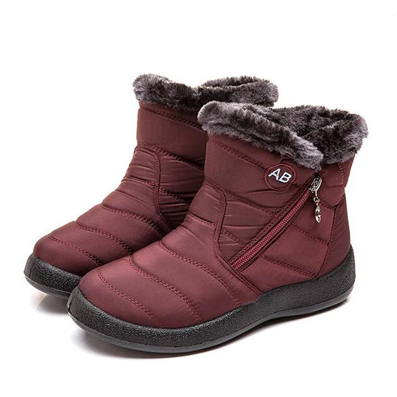 slip on warm winter boots