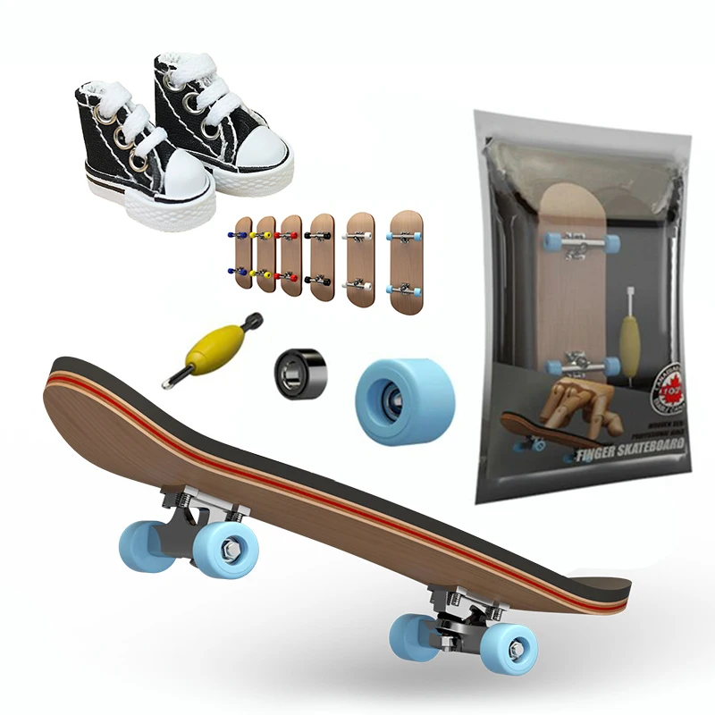 1 Pcs tech Wooden Fingerboard Kits deck 