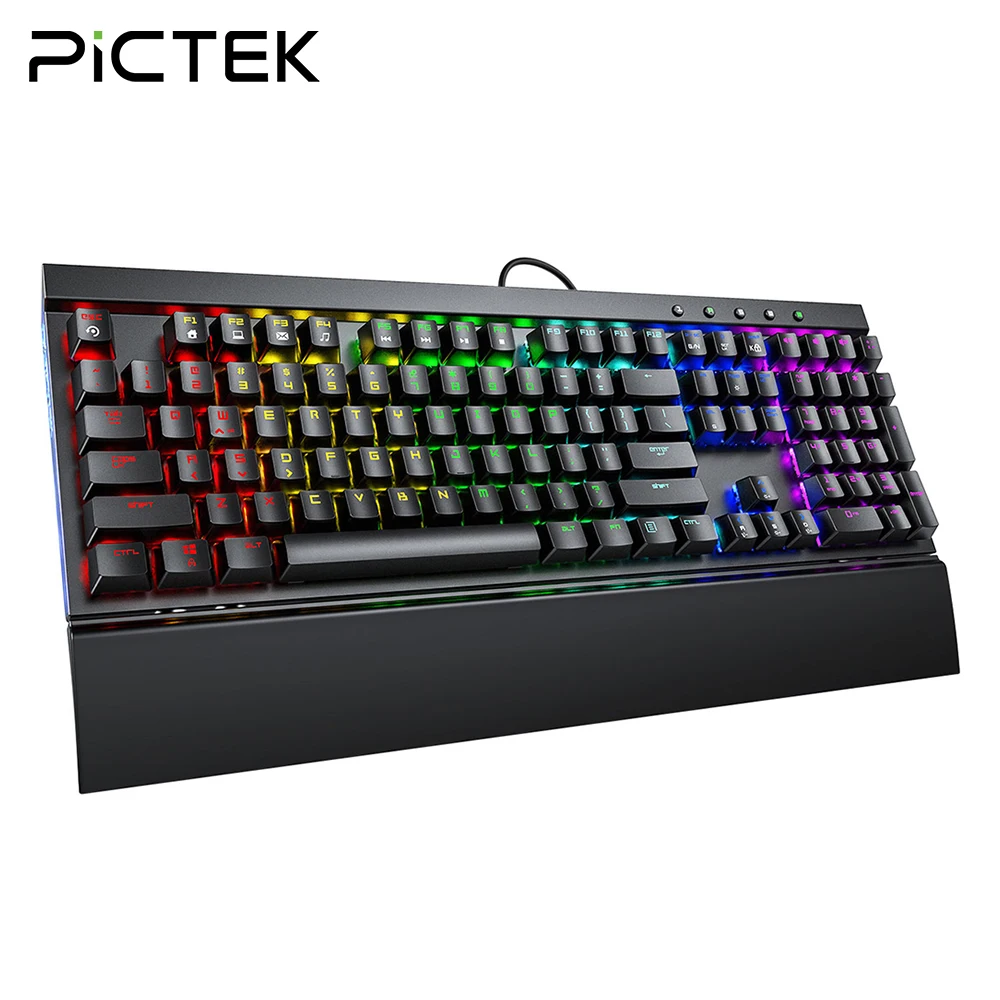 pictek wired mechanical keyboard