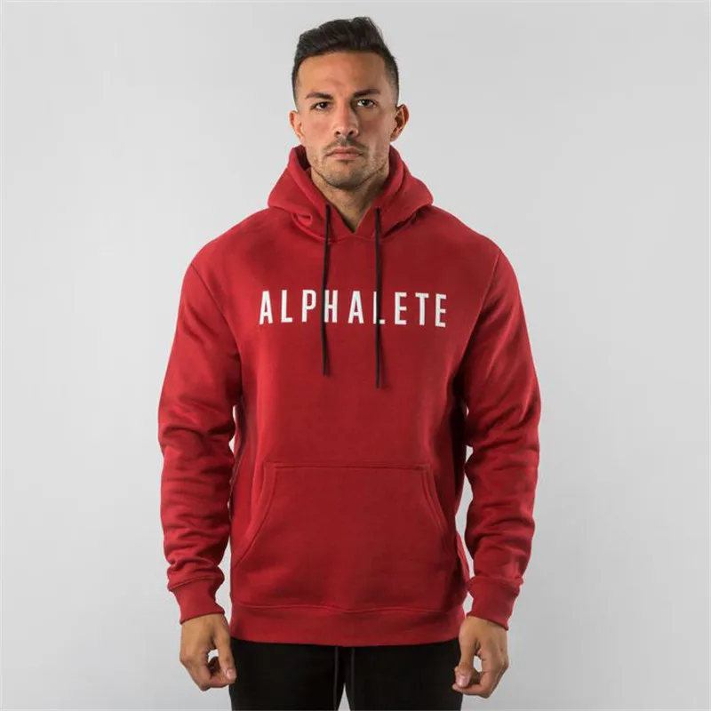 קנו קפוצ'ונים, סווטשירטים | ALPHALETE Hoodies hombres Casual algodón  sudadera deporte entrenamiento ropa deportiva otoño hombre culturismo  entrenamiento con