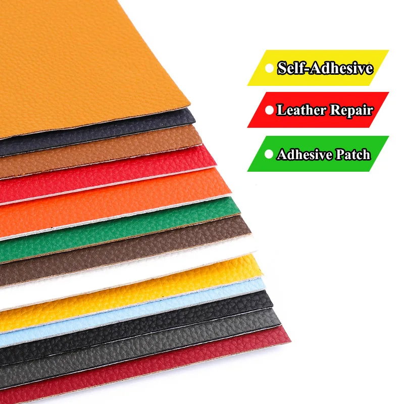 20x10cm Self Adhesive Leather Fix Repair Patch Stick-on Sofa Repairing Subsidies Leather PU Fabric Stickers Patches Scrapbook-animated-img