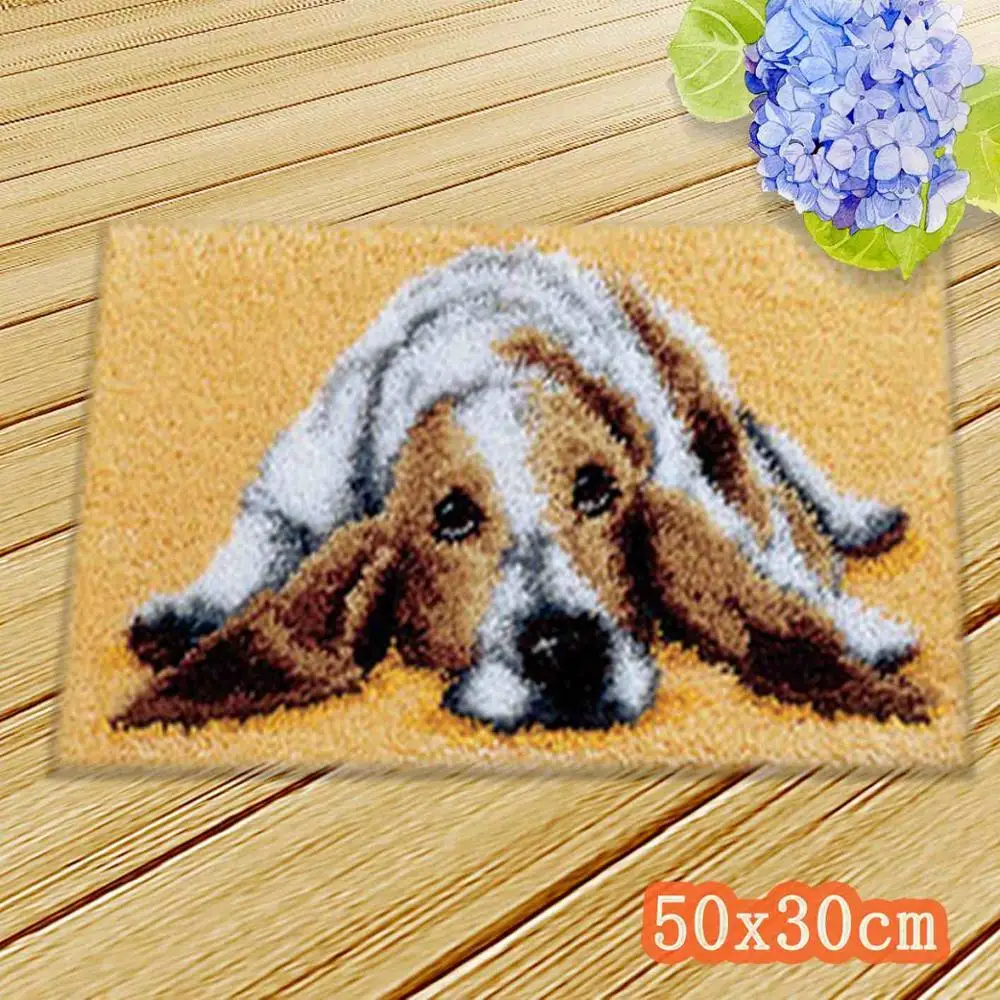 Cartoon,Latch Hook,Carpet Embroidery,Animal,Rug Kits,DIY,Cross Stitch,Wool  Pillow,3D,Latch Hook Kits,Rug Canvas,Gift