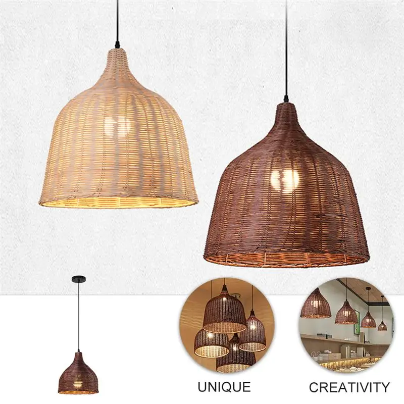 rattan hanging pendant lights