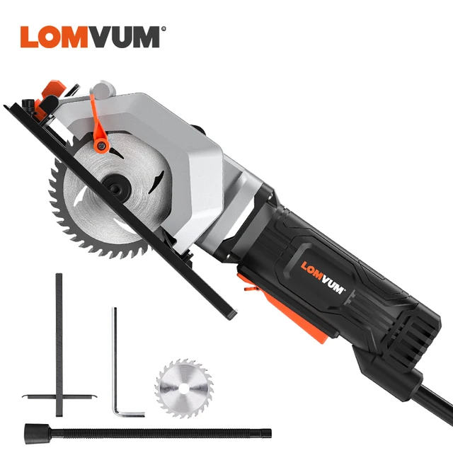 LOMVUM Mini Circular Saw Wood Cutting 