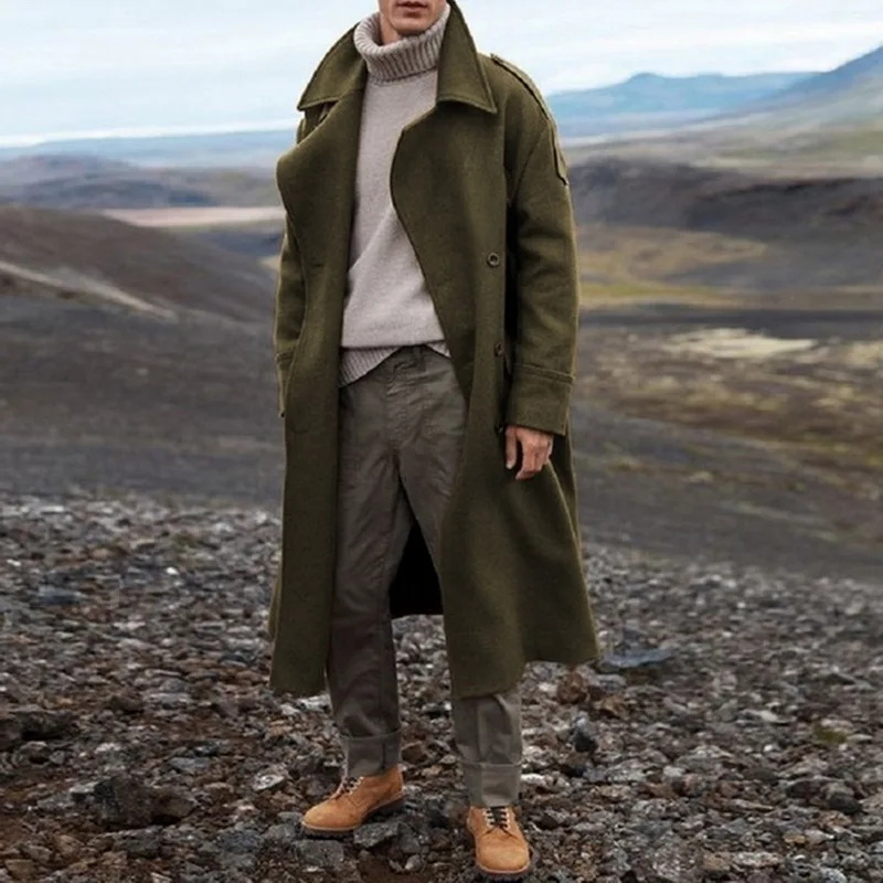 khaki trench coats for men