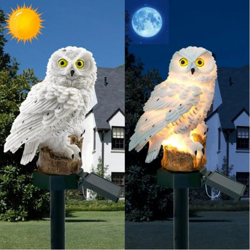 solar owl lamp