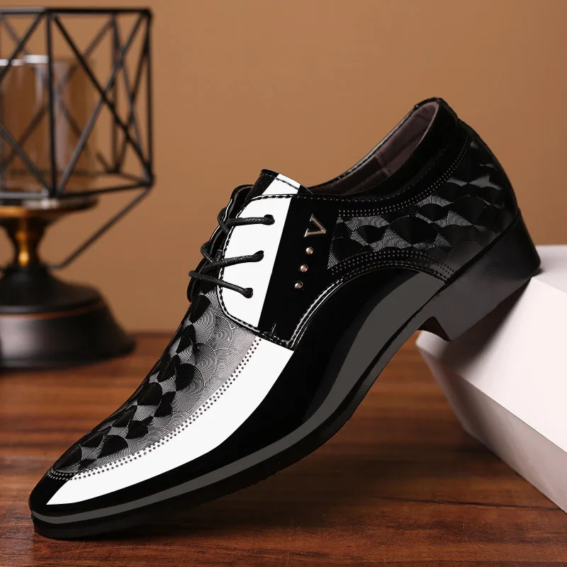 formal leather shoes with laces